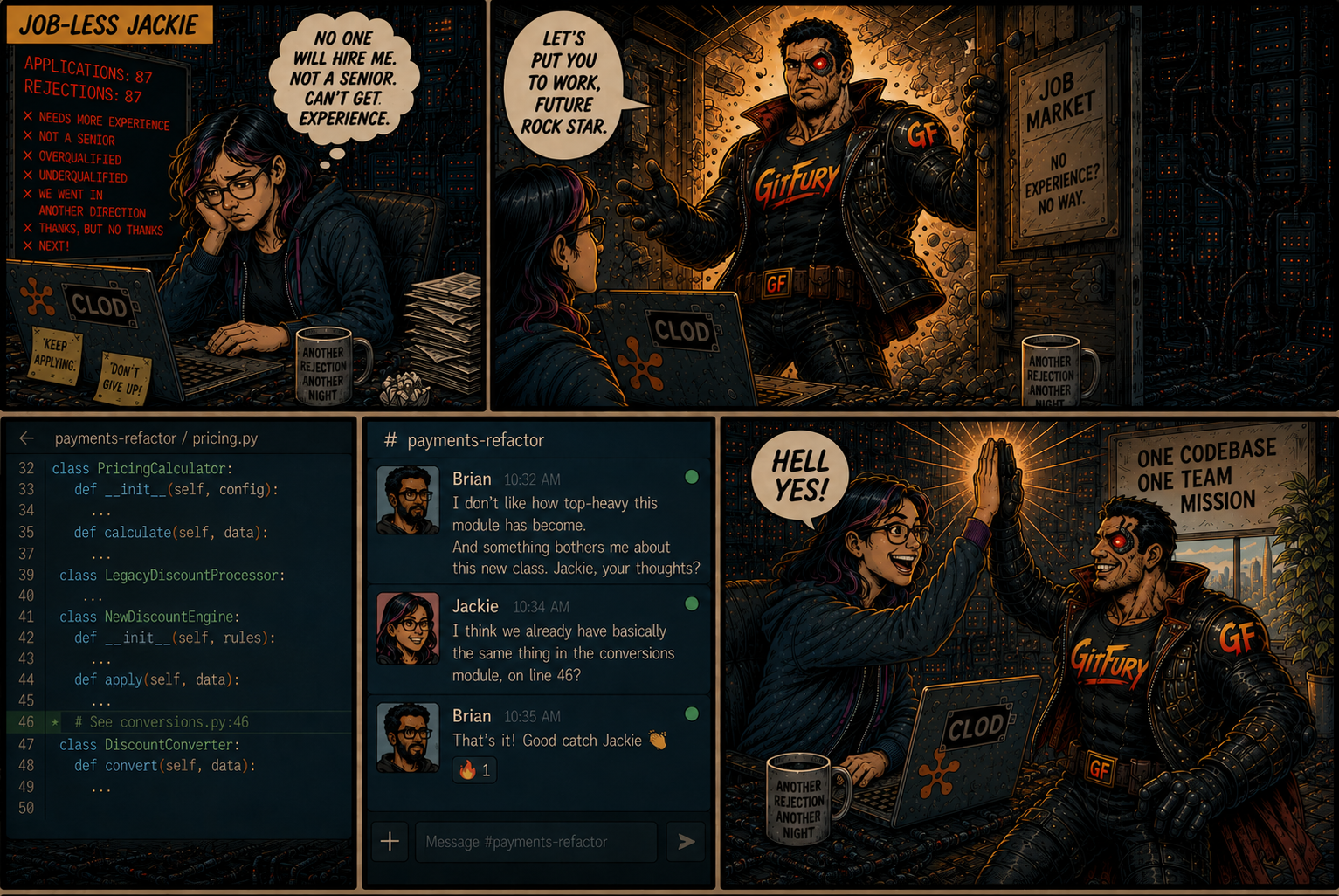 Junior Jackie comic strip